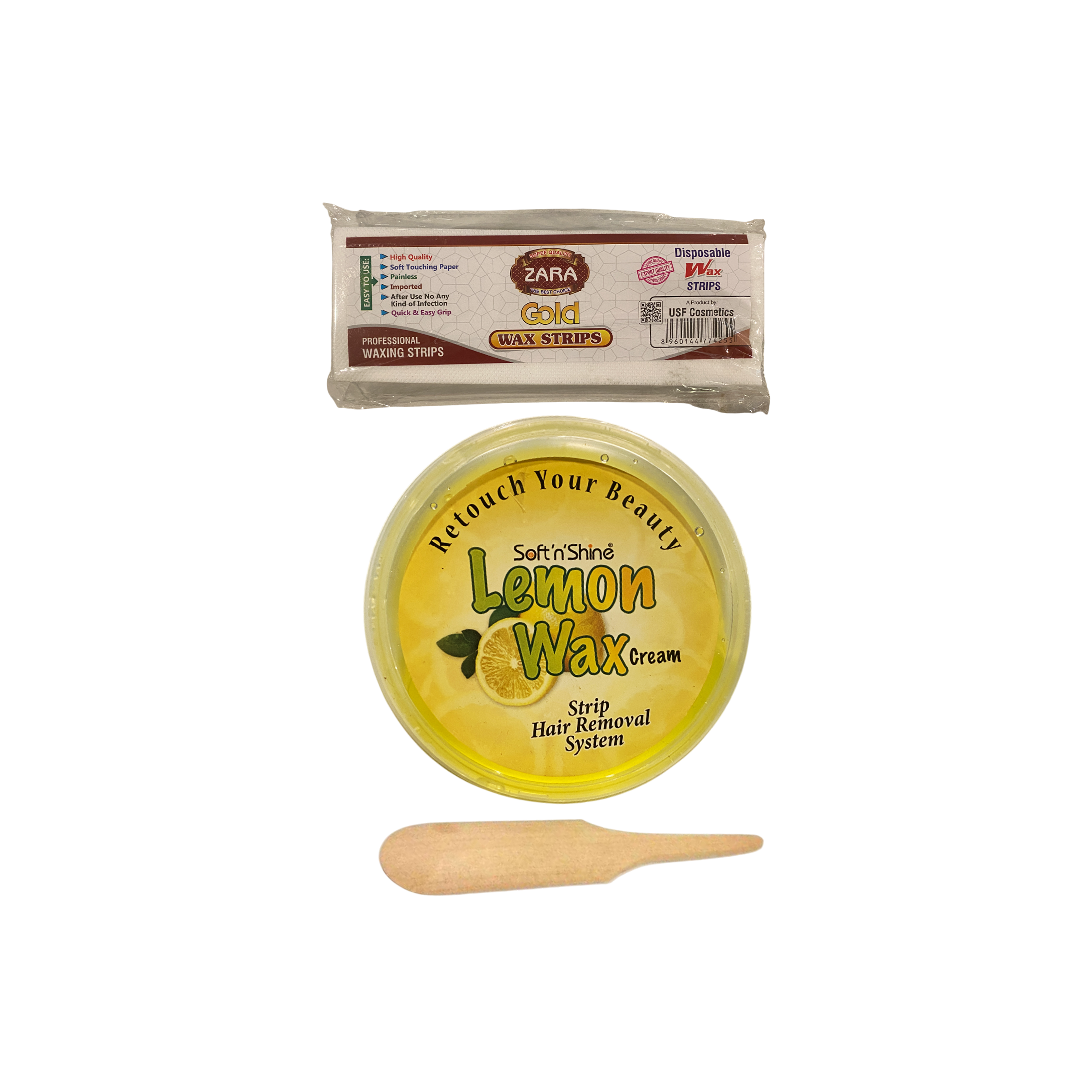 Soft n Shine Lemon Wax with Applicator and Strips